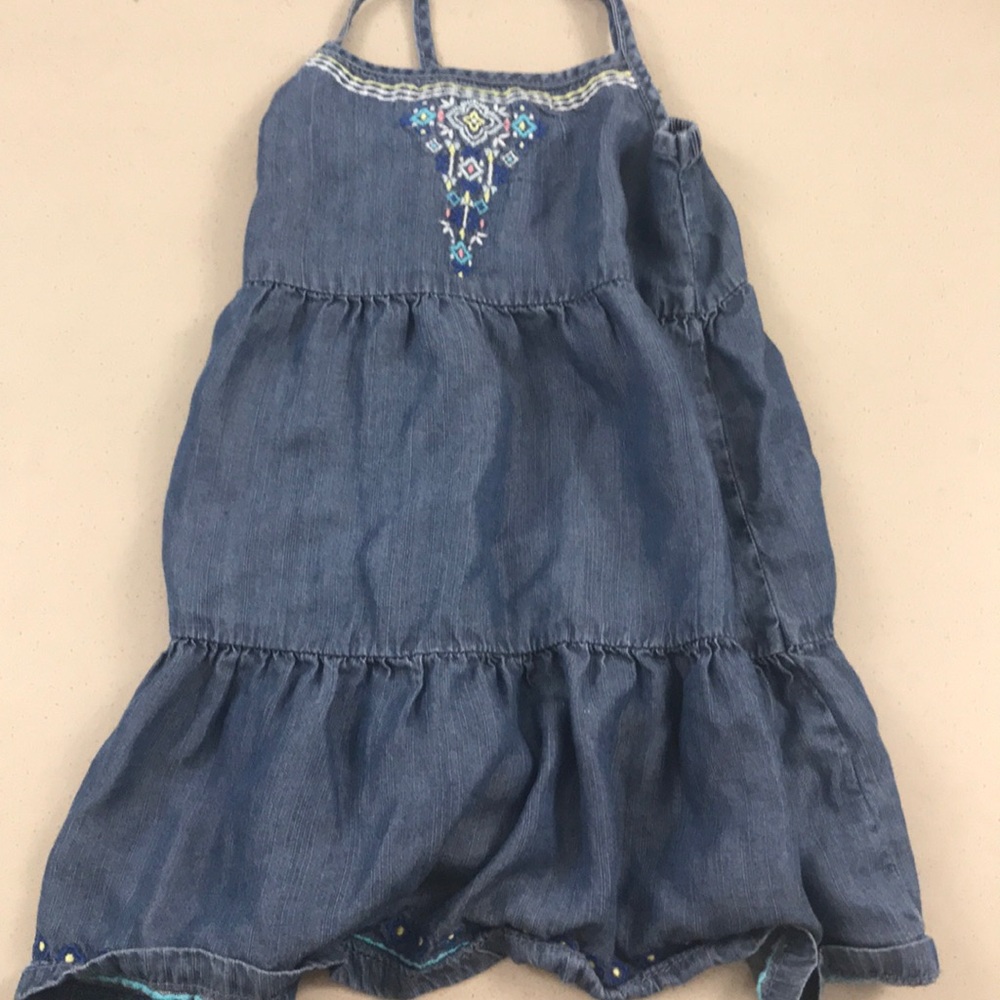 Denim Crossover Dress